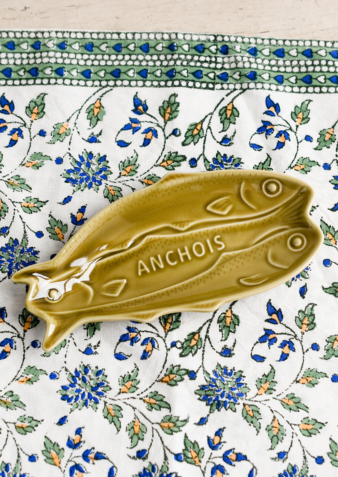 Anchovies Ceramic Dish