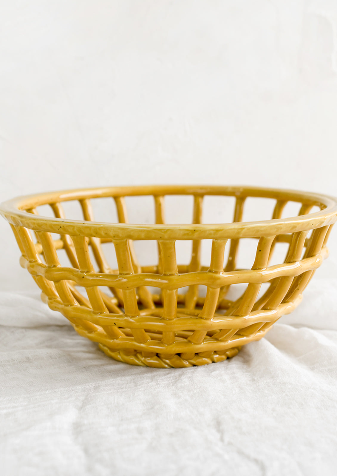 Basketweave Ceramic Bowl