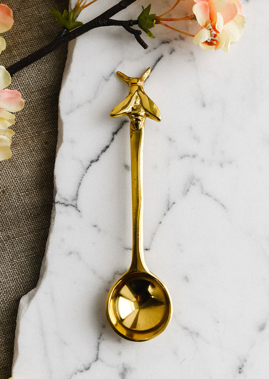 Brass Bee Spoon