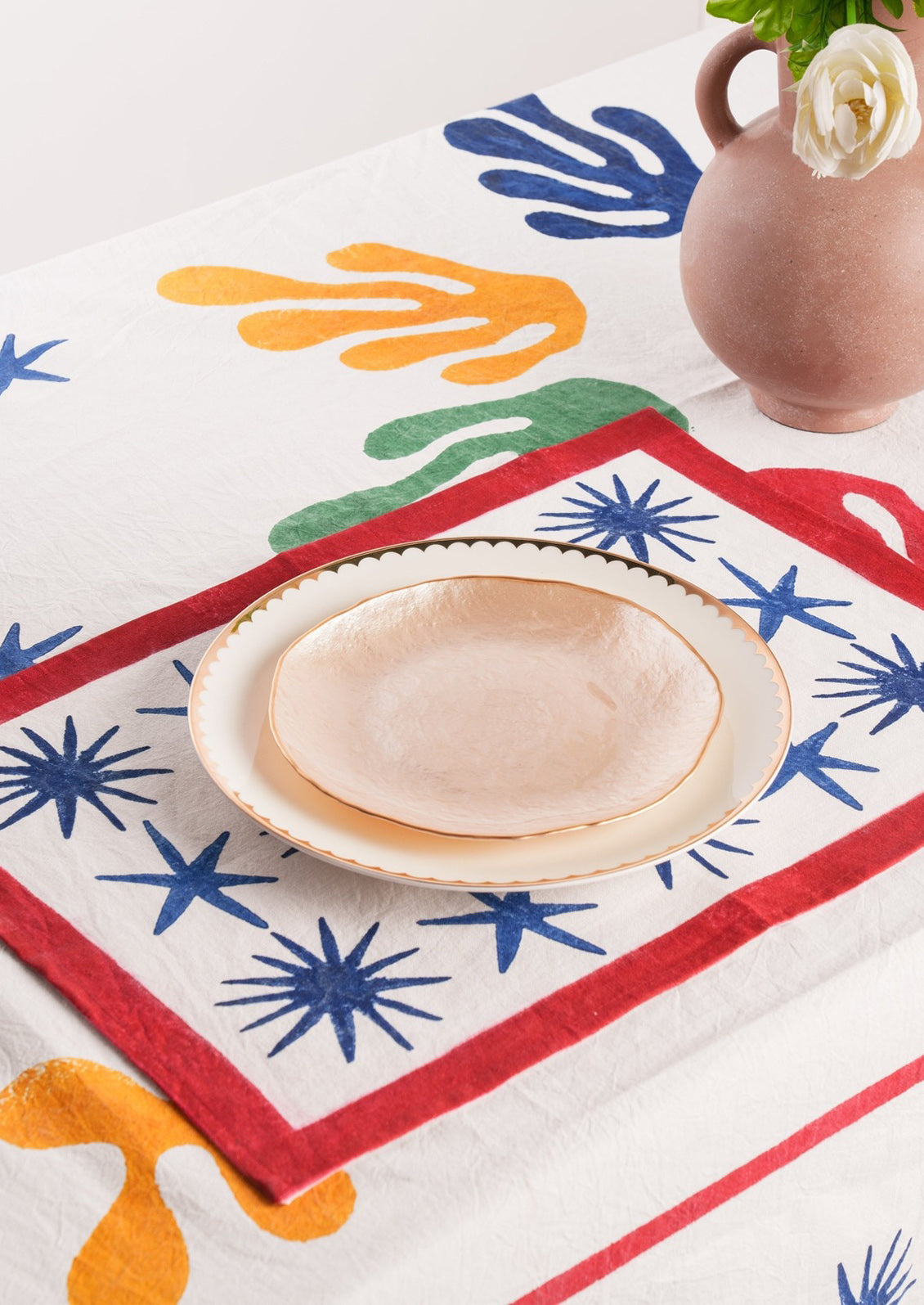 Celestial Block Print Placemat