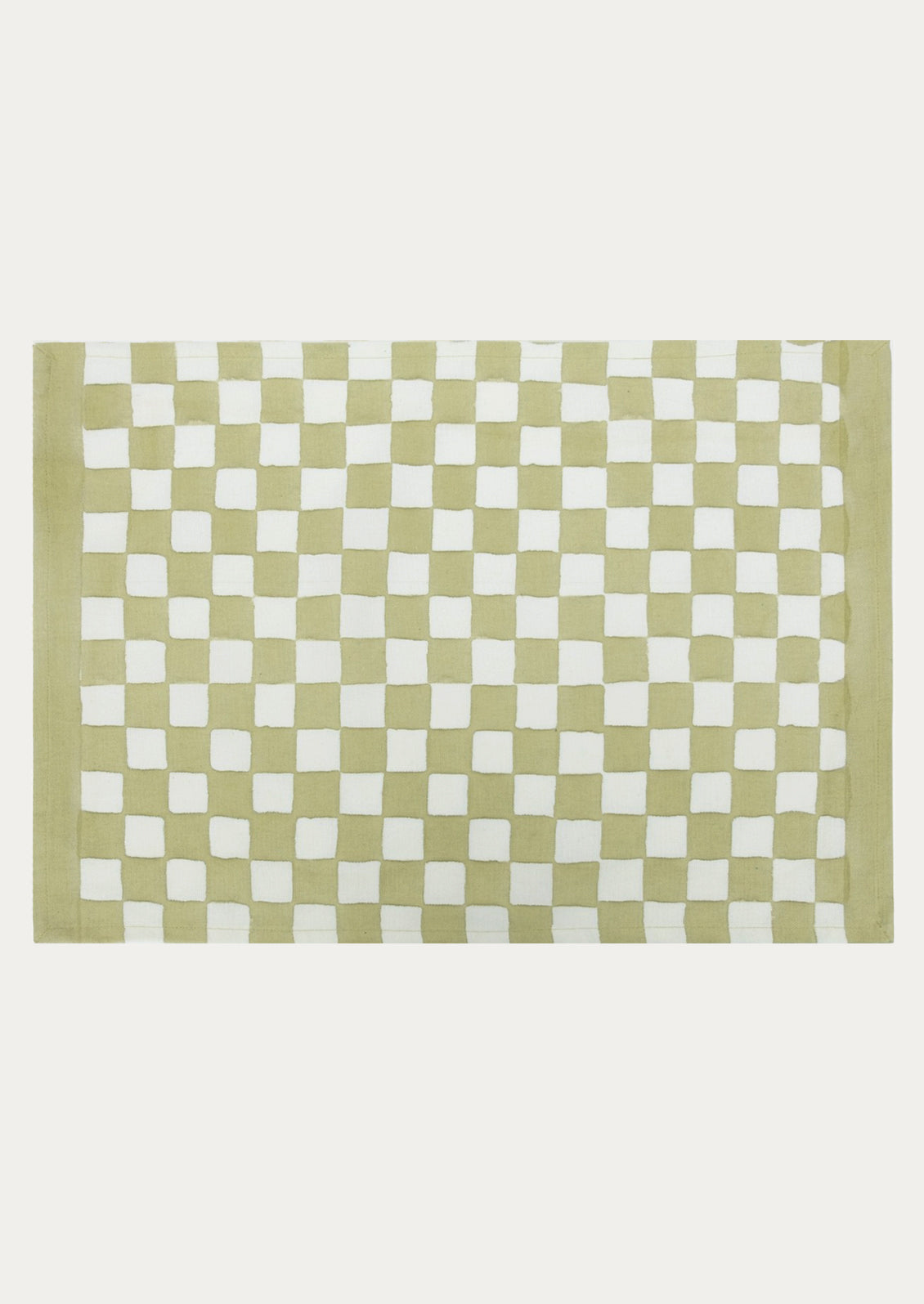Checkered Block Print Placemat