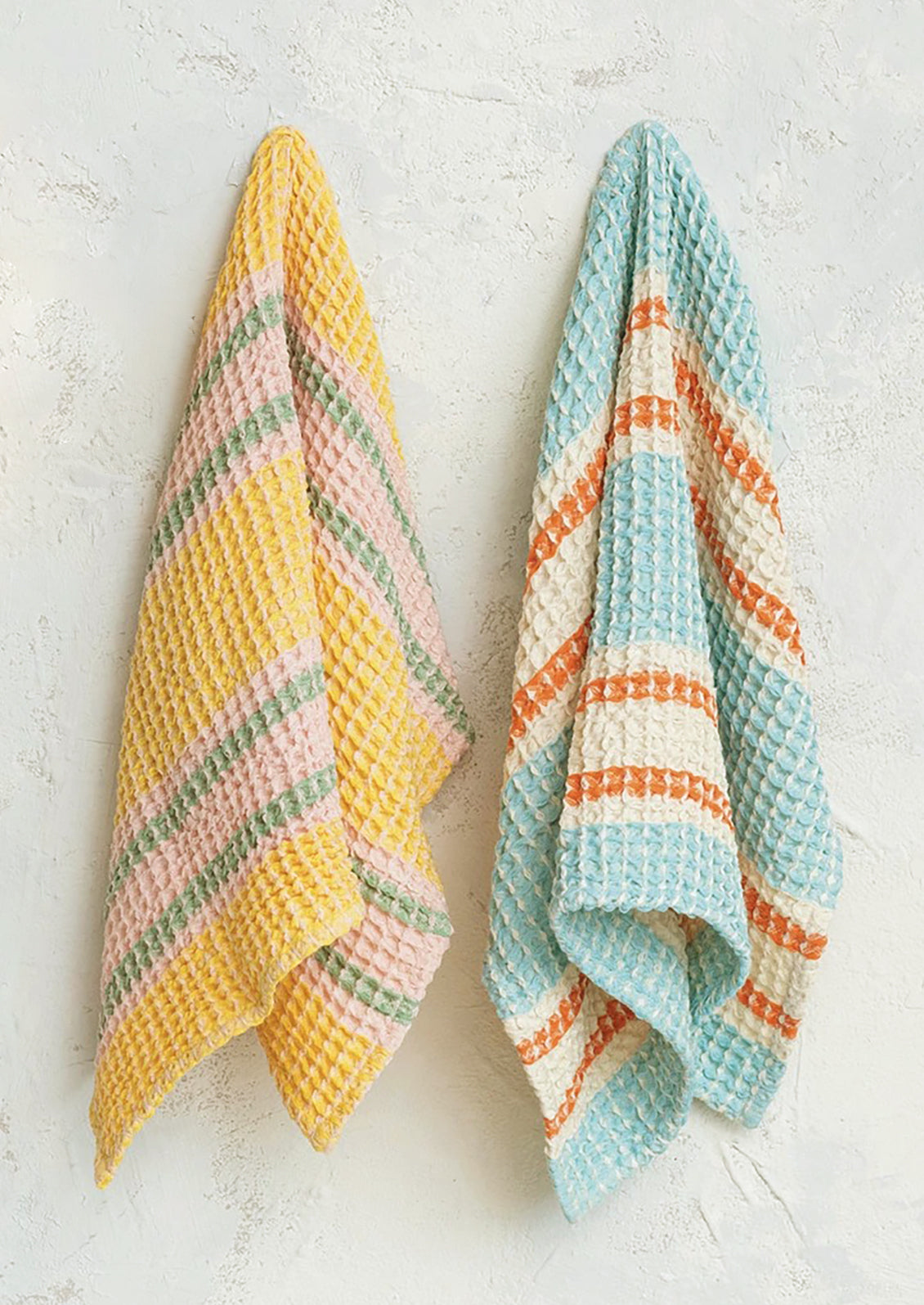 Striped Waffle Tea Towel