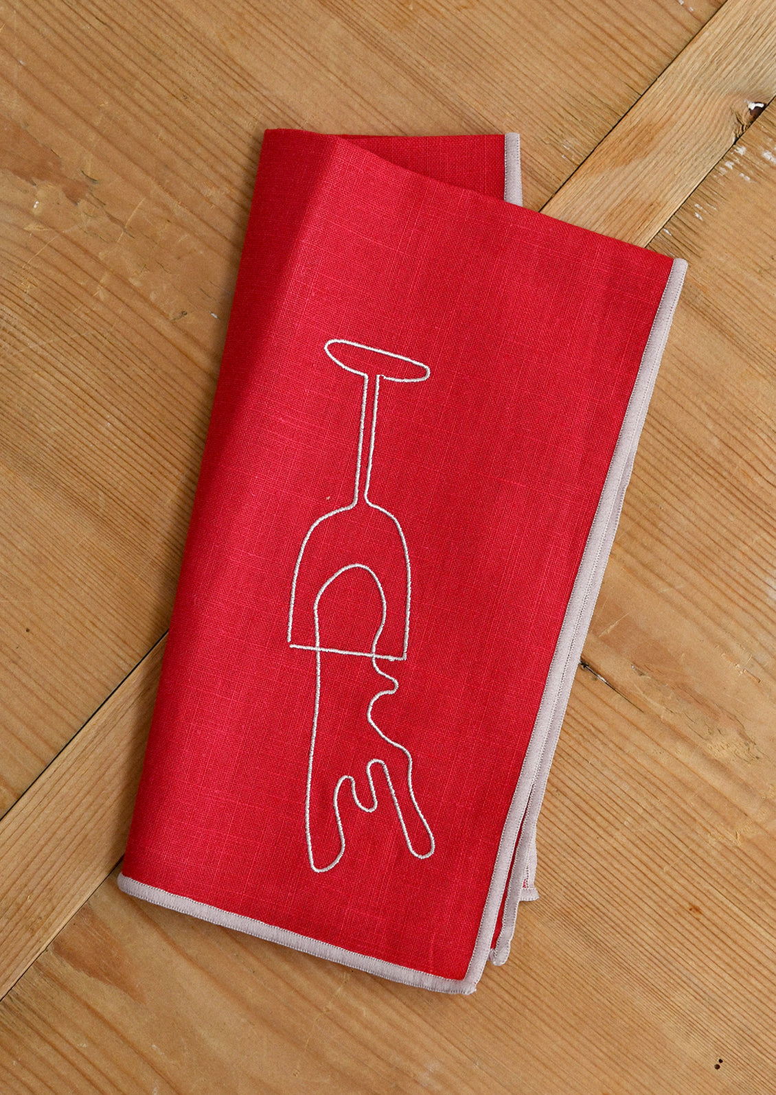 Dinner Party Embroidered Napkin
